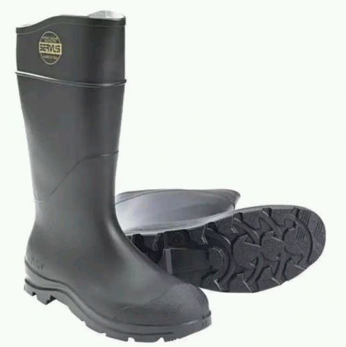 Size 11 Knee Boots, Men&#039;s, Black, Steel Toe, Servus By Honeywell