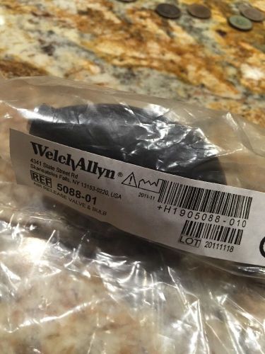 Welch Allyn Air Release Valve And Bulb 5088-01 New Sealed