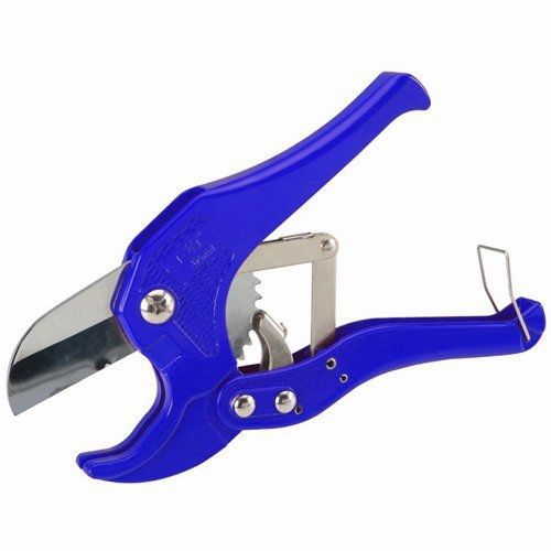 Topzone? 1-5/8&#034; inch Ratcheting Poly PVC Piep Cutter (Blue)