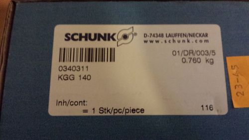 Schunk, Pneumantic 2 Finger Parallel Gripper KGG 140   P# 340311