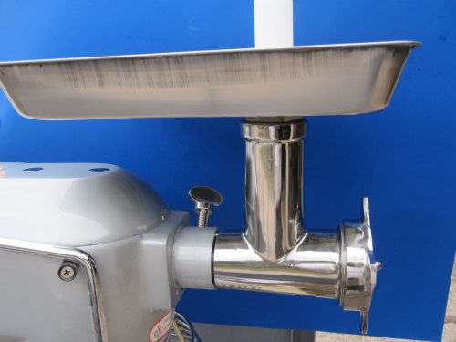 S/s meat grinder attachment for size #12 hobart mixer a200 a120 d300 d330 h600 for sale