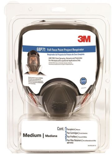 NEW! 3M TEKK 68P71 Protection Full Face Paint Project Respirator OV/P95 Approved