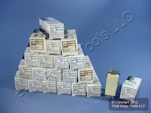 20 Leviton Ivory COMMERCIAL Decora Rocker Wall Light Switches 20A 5621-2I