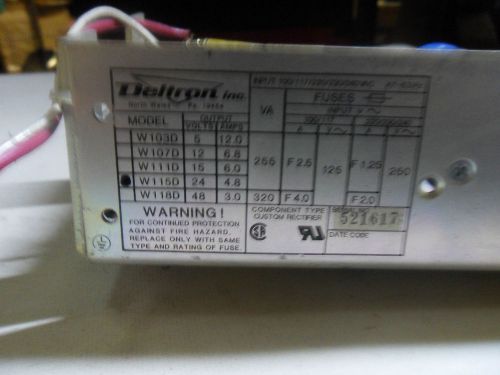 (L20) 1 DELTRON W115D POWER SUPPLY