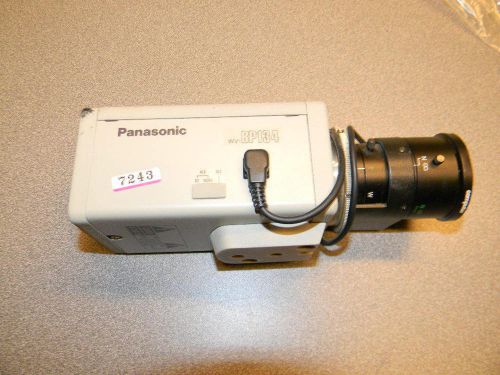 Panasonic wv-bp134 1/3&#034; b/w security video camera, computar 4.5-10 zoom lens for sale