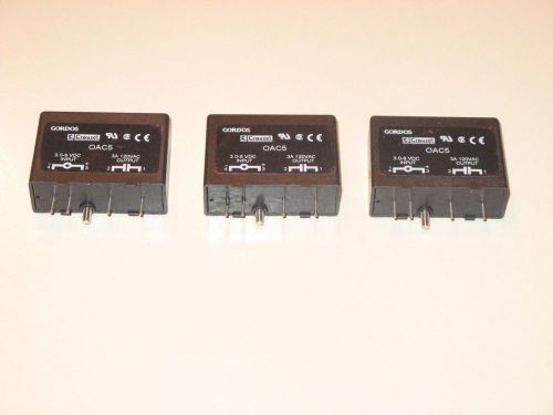 NEW Three (3) Gordos OAC5 Black Outut Modules, 5 Volt Logic, UR CE