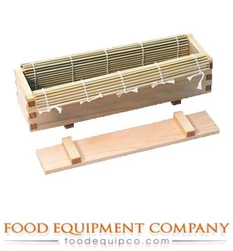 Paderno 49655-02 Sushi Making Set 3-piece 10.375&#034;L x 3&#034;W wood box and bamboo...