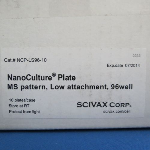 Pk/10 SCIVAX NanoCulture 96 Well Plate MS pattern Low-Binding NCP-LS96-10