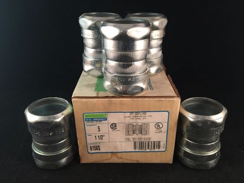 Box of 5 6150s emt-thinwall coupling for sale