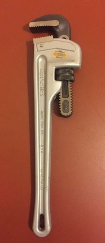 Ridgid 18 aluminum pipe wrench for sale