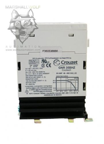 Crouzet crydom solid state relay 35a w/heatsink # gnr35bhz gnr series for sale