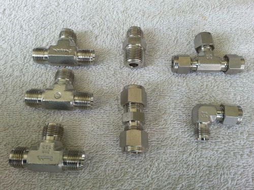 Swagelok New Stainless 1/4 &amp; 3/8 Inch Fittings