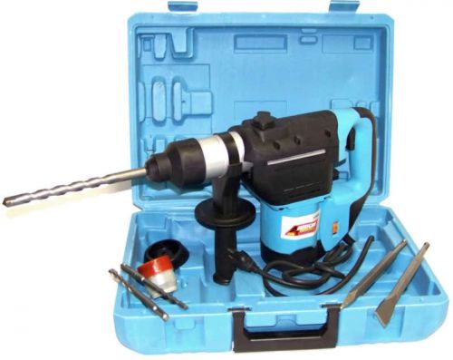 1-1/2&#034; ELECTRIC ROTARY HAMMER DRILL WITH BITS SDS PLUS ROTO TOOL VARIABLE SPEED