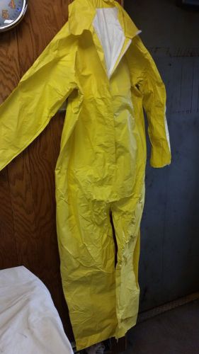 20 Disposable Lightweight Yellow PVC coverall,Chemical-Spray-Rain Suit, size XL