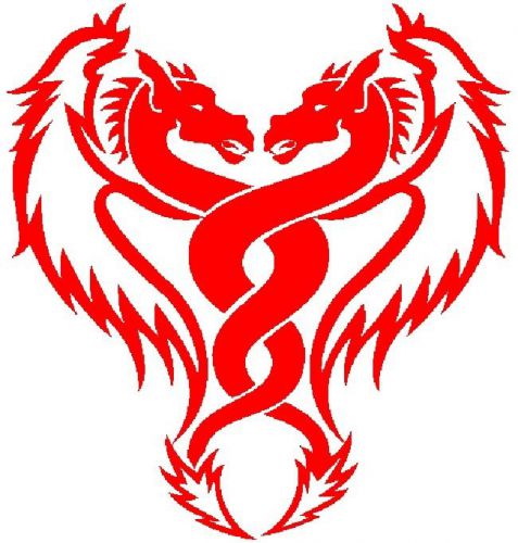 30 Custom Red Dragon Art Personalized Address Labels