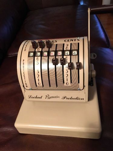 Vintage Paymaster Series X-550 Locking Check Writer With Key