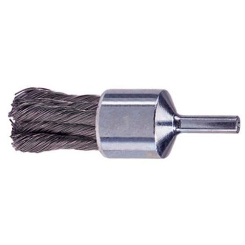 WEILER Knot Style Wire End Brushe - Diameter: 1-1/8&#034; WIRE SIZE: .014&#034;