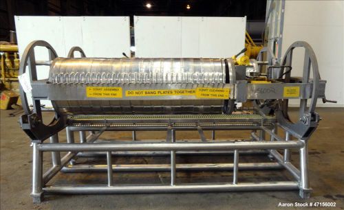 Used- star systems dual plate filter press, model 34-24d/ro/ss-twin, 24&#034; diamete for sale