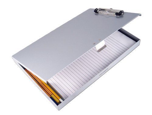 Saunders Recycled Aluminum Tuff-Writer Storage Clipboard, Letter Size, Silver, 1