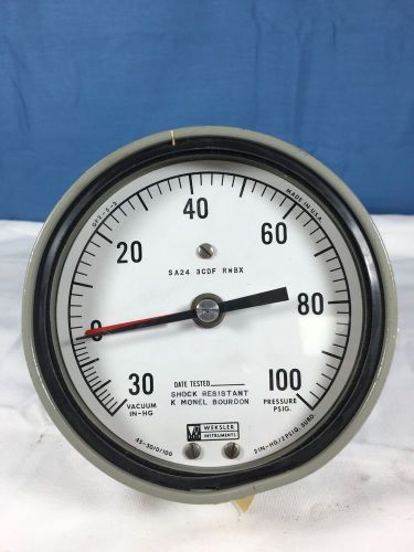 Weksler 4.5&#034; 30-0-100 Mil-Spec Gauge