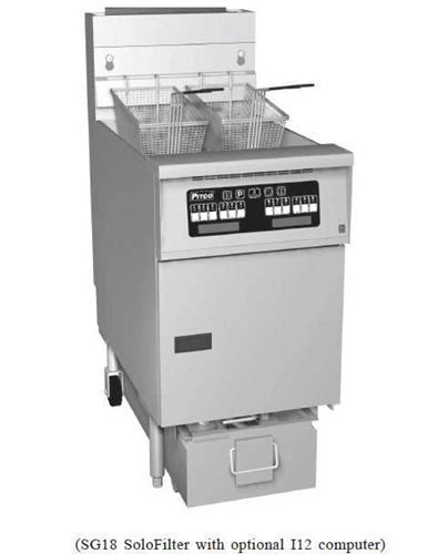 Pitco 1-sf-sg18c-s fryer system with solo filter system gas (1) 70 - 90 lb... for sale