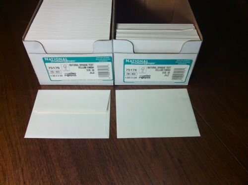 Nationa Paper 75176 Envelopes Natural Opaque Text Boxes Not Full Pictured mw