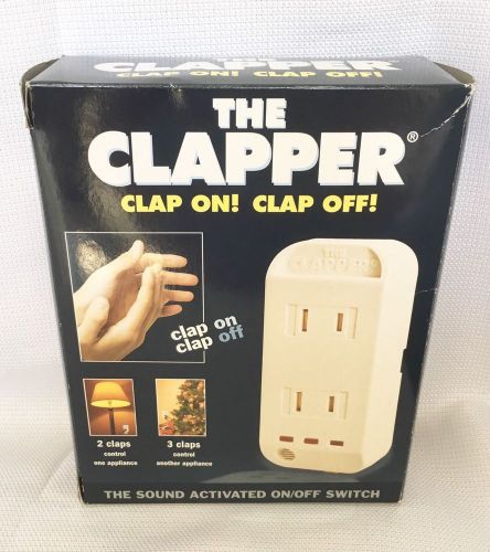 Clap On Clap Off The Clapper Sound Activated On/Off Switch New In Opened Box