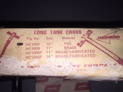 10&#034; PVC Cross Long Tank HC100F Harvard  NEW