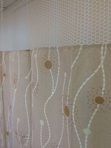 HCS Hospital Cubicle Curtain 68&#034;Wide X 90&#034;Long (Pattern: Sparkler) &amp; Track Kit