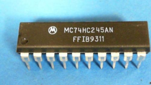 18-pcs of MC74HC245AN Bus XCVR Single 8-CH 3-ST Automotive 20-Pin PDIP Rail