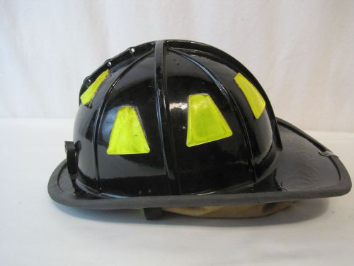 Cairns firefighter black helmet turnout bunker gear model 1010  (h0229 for sale