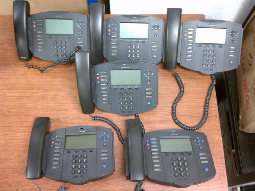 Lot of 6 Polycom SoundPoint IP 501 SIP Telephones 2201-11501-001 | PH154DS
