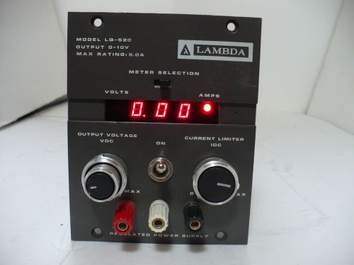 LAMBDA LQ-520 DC POWER SUPPLY 0-10V, 5.0 AMP MAX