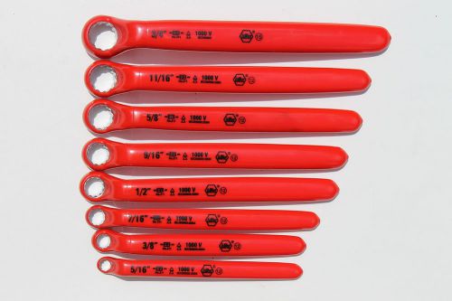 Wiha Insulated Inch Deep Offset Angled 15° Ring Wrench 8 Piece Set  21096
