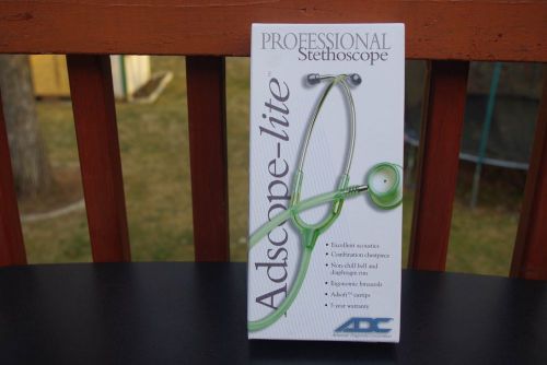 Adc professional stethoscope-lite &#034;red&#034; (new, never used) for sale