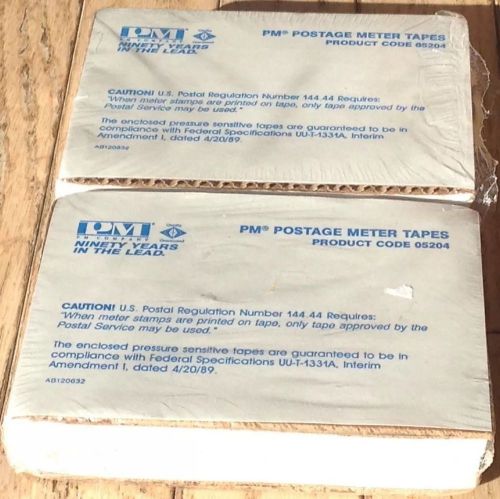 PM Postage Meter Tapes Double Sheets 05204 600 Total  5.5 X 1 5/8