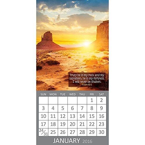 Calendar company 2016 mini monthly wall calendar - psalms - fridge magnetic for sale