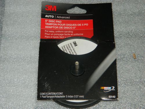 NEW 3M 03142 5&#034; DISC PAD FOR ADHESIVE BACKED SANDING DISCS FITS STANDARD DRILL