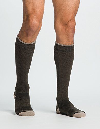 Merino Outdoor 15-20mmHg Closed Toe, Calf Socks - Olive, XLarge, 421CX31