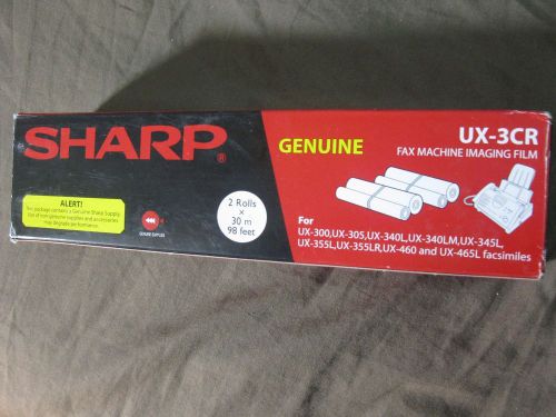 Sharp UX-3CR/Genuine  Fax Machine Imaging Film 2 Rolls in Factory Packaging=NEW