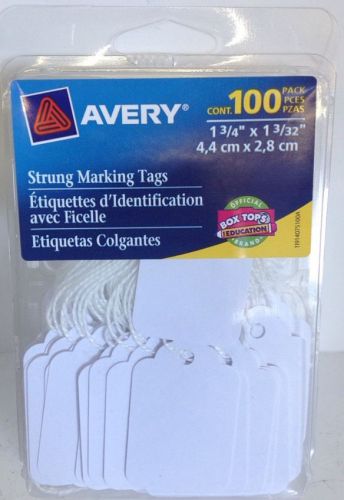 Avery Strung Marking Tags 100ct Avery Tags 1 3/4&#034; x 1 3/32