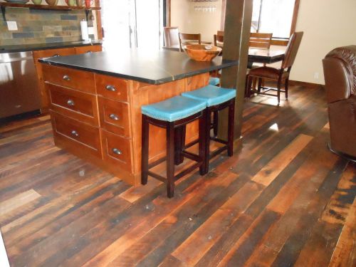 Random width and random length (skip planned) reclaimed oak flooring for sale
