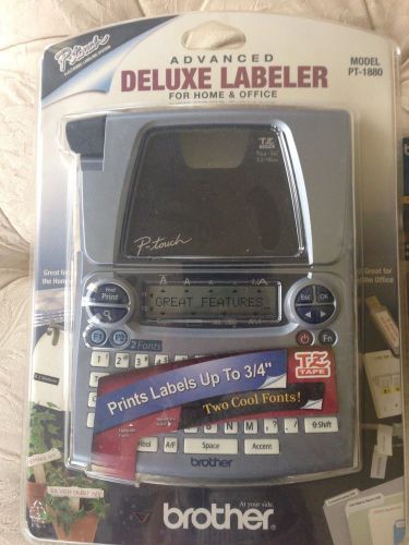 Advanced Deluxe Labeler by Brother New in Package Model PT 1880 &amp; INK TAPE