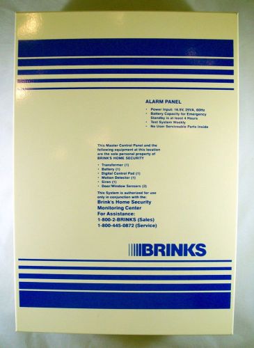 Brinks bhs-2000b security panel control box alarm system   new in box for sale