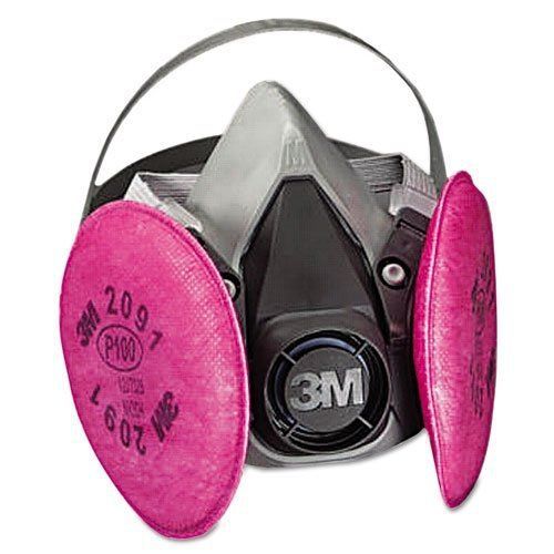 3m(tm) half facepiece respirator assembly 6291/07002(aad), medium, with 3m(tm) p for sale