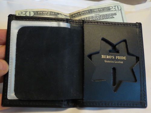 Herospride Badge Case with money  (9105)  7 Point Star badge case 2 3/4 x 2 3/4&#034;