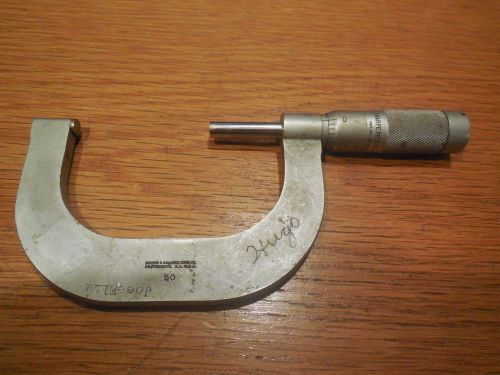 Vintage Brown &amp; Sharpe 2&#034; to 3&#034; Outside Micrometer No. 50  Free USA Shipping!