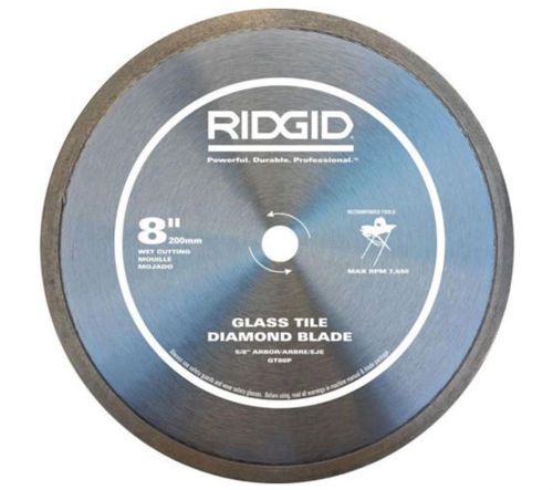 RIDGID 8 in. Glass Tile Replacement Blade Wet Dry Tile Cutting Power Hand Tool