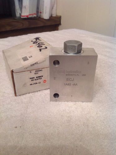 Sun Hydraulics Check Valve CKCBXCN W/Aluminum Manifold ECJ