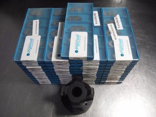 Ingersoll Carbide Inserts Qty205 XFEB 30 05 98 R P IN15K w/ Facemill (LOC1475)